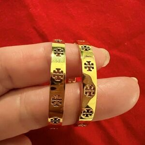 Tory Burch Miller Stud Hoop Earrings